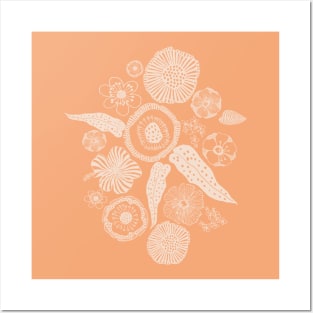 Floral Sunshine Shell Posters and Art